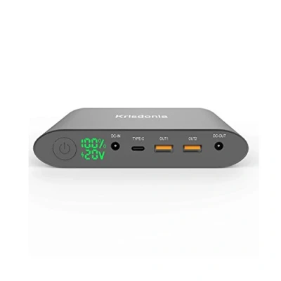 Bild av Krisdonia bärbar laddare 92,5Wh / 25000mAh resebärbar dator Power Bank externt batteripaket för dator, smartphone, kamera och mer