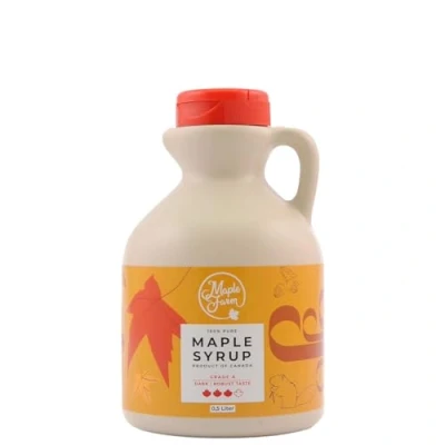 Bild av MapleFarm ÄKTA LÖNNSIRAP MÖRKT 500 ml Grade A pure Canadian maple syrup DARK lönnsirap pancake GLUTEN FREE VEGAN