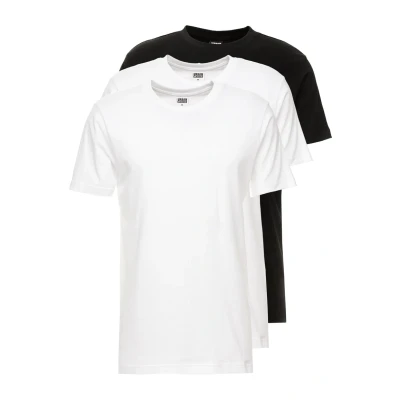 Bild av Urban Classics Basic t shirt för män (förpackning med 3), Flerfärgad (vit/vit/svart 02254), XXL
