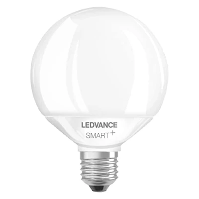 Bild av LEDVANCE Smart LED lampa med Wifi, E27 sockel, dimbar, ljusfärg som kan ändras (2700 6500K), klotform, matt, ersättning för konventionella 100W lampor, kontrollerbar Alexa, Google &amp; App, 1 pack