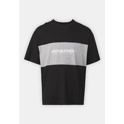 Bild av Jack &amp; Jones Elegacy Blocking TEE Oneck Tshirt med print black, Storlek: Medium, Black
