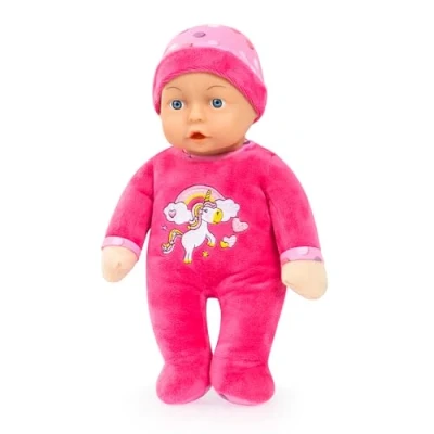Bild av Bayer Design 93029AC första baby docka mjuk kropp, 30 cm, rosa, enhörning