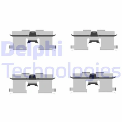 Bild av DELPHI LX0407 Kit d&#039;accessoires, plaquette de frein à disque CHEVROLET: Nubira Break