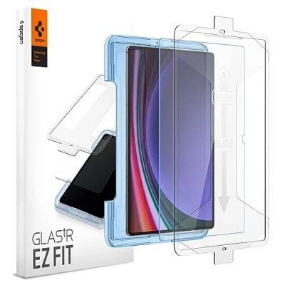 Bild av Spigen Glas.tR EZ Fit Skärmskydd kompatibel med Samsung Galaxy Tab S10 Ultra, S9 14.6 tum, Sjabloon voor Installatiem, Kristallklart, Responsiv Touch, 9H härdat glas