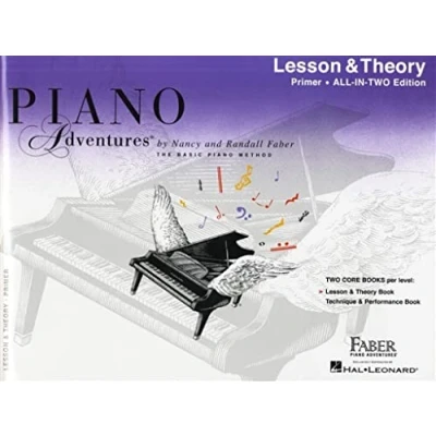 Bild av Nancy faber : piano adventures all in two primer lesson/theory: Lesson &amp; Theory Anglicised Edition