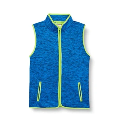 Bild av Playshoes Unisex barn fleece väst utomhus topp, Blå stickad fleece, 152