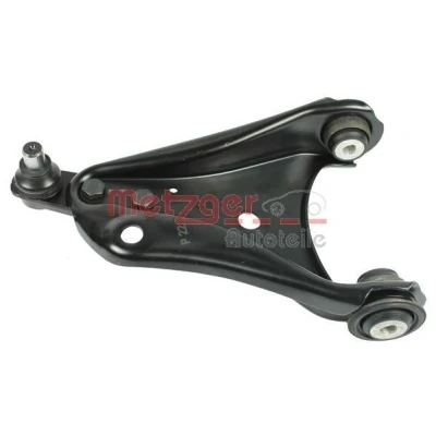 Bild av METZGER 58080501 Bras de suspension avec rotule suspension, support en caoutchouc Essieu avant gauche, inférieur barre oscillant transversal
