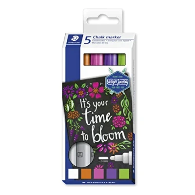 Bild av STAEDTLER 344 C5 Design Journey kritmarkörer blandade färger (paket med 5)