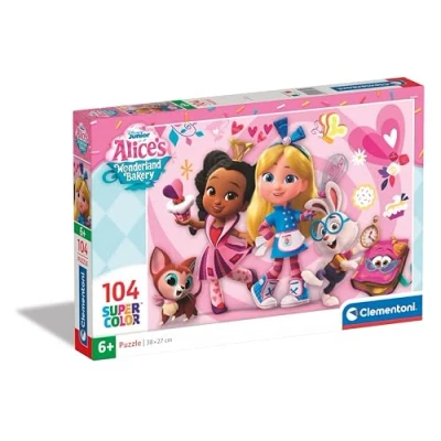 Bild av Clementoni Pussel Alice Bakery Disney 104 Bitar Supercolor, För Barn, 25751
