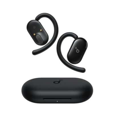 Bild av soundcore V20i av Anker Öronöppna Hörlurar, Justerbara Öronkrokar, Ultra Komfort, Snug Passform, Djup Bas, Klara Samtal, IP55, LED Lampor, 36H Speltid, Bluetooth 5.4 Multipunktanslutning
