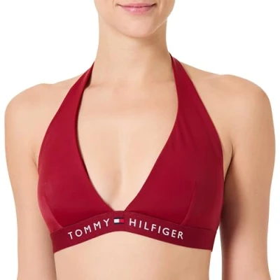 Bild av Tommy Hilfiger Original Halter Bikiniöverdel, Storlek: 38 40, Regatta red