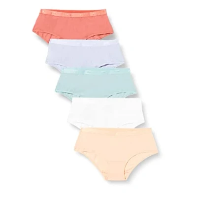 Bild av DIM Boxer Les Pockets EcoDIM Soft Touch x5, Bleu Lin/Vert Argile/Blanc/Rosewood/Rose Litchi, 38
