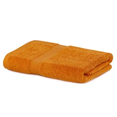 Bild av DecoKing Badhandduk 70 x 140 cm bomull kvalitet 525 g/m² orange duschhandduk absorberande marina