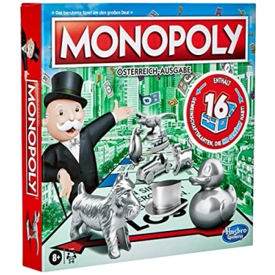 Bild av Monopol, klassiskt brädspel för hela familjen 2 till 6 spelare, barn från 8 år och äldre österrikisk version