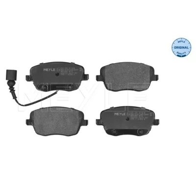 Bild av MEYLE 025 235 8118/W Jeu de plaquettes frein ORIGINAL Quality Essieu avant contact signal d&#039;usure inclus avec tôle anti bruit SKODA: Fabia 2