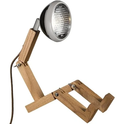 Bild av Mr Wattson&#039;s Mini Wattson Table Lamp Handmade Adjustable USB Powered LED Bedside + Desk Light W16.4 x D9 H11 25.5cm Fashion Black