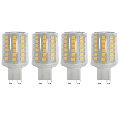 Bild av G9 9W LED glödlampor, platta runda, 88 chips, motsvarande 80 W halogenlampor, 800 LM, 3 000 K varmt vit, 360 strålvinkel, AC 220 240 V, icke dimbar, 4 pack