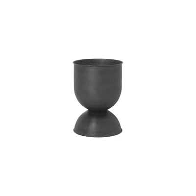 Bild av ferm LIVING Timglasblomkruka, svart, Ø 30 cm, vändbar