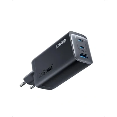 Bild av Anker USB C Laddare, 737 Laddare GaNPrime 120W, PPS 3 Port Snabb Kompakt, Nätadapter för MacBook Pro/Air, iPad Pro, Galaxy S22/S21, Dell XPS 13, Note 20/10+, iPhone 15/Pro, Pixel och Mer