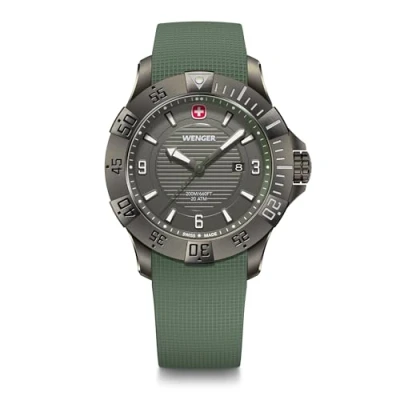 Bild av Wenger Seaforce Analog Kvarts Armbandsur För Män, Diameter 43 Mm, Tillverkad I Schweiz, Vattentät Upp Till 200 M, Silikonband, 01.0641.143