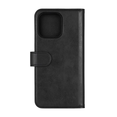 Bild av Essentials iPhone 16 Pro Max PU wallet, detach, recycled, 3 cards Black