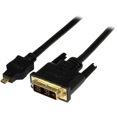 Bild av StarTech.com 2 m micro HDMI® till DVI kabel HDMI Typ D/DVI D adapterkabel st/St