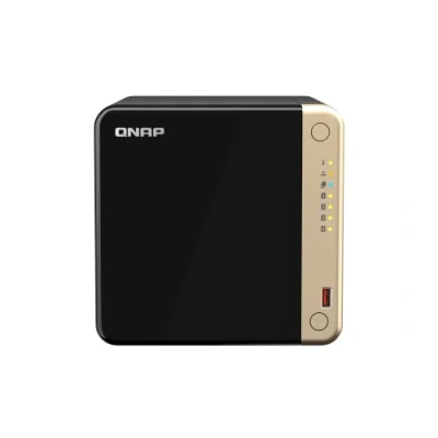 Bild av QNAP TS 464 serien 8G, 4 Bay, Intel fyrkärnig CPU, 2 x M.2 kortplatser, 2,5 GbE stationär NAS, 8 GB RAM