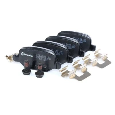 Bild av BREMBO P 23 064 Jeu de plaquettes frein contact signal d&#039;usure exclu avec vis d&#039;étrier accessoires FIAT: 500 3 portes
