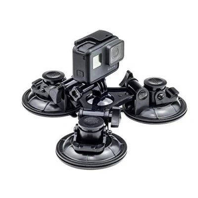 Bild av Digicharge Actionkamera bil vindruta fönster trippel sugkopp monteringshållare kompatibel med GoPro Hero12 Hero11 Hero10 Max/DJI Osmo Action 3/Hero 12 11 Mini 10 9 8 Akaso Apexcam Go Pro Cam