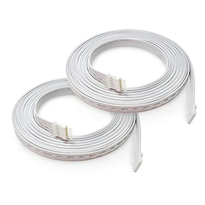 Bild av Light Solutions 3 m förlängningskabel för Philips Hue Lightstrip V4 belysning LED band remsa ström i vitt (2 stycken)
