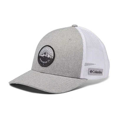 Bild av Columbia Unisex Mesh Snap Back, Back Cap, Grey HTHR Mt Hood Circle Patch, O/S