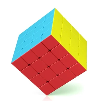 Bild av ROXENDA Magisk Kub, 4x4 Speed Cube Slitstarkt Fast &amp; Frostat Stickerless, Blir Snabbare än Originalet (4x4x4)