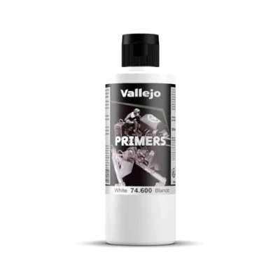 Bild av Vallejo 74.600, Primer grundfärg, Metall, Plast, Polyvinylklorid (PVC), Färdigblandad, mässing, Trä, Vit, Matt