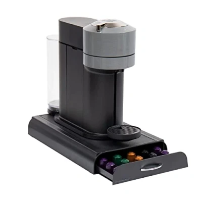 Bild av Mind Reader NESTRY4PC BLK kaffekapsel låda kompatibel med Nespresso kapslar, plast, svart, 9,21 x 15,94 2,36