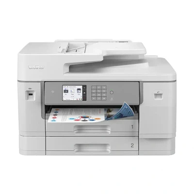 Bild av Brother MFC J6955DW DIN A3 Business bläck 4 i 1 multifunktionsenhet (30 sidor min, bläckstråleskrivare, USB, LAN, WLAN, duplextryck) vit grå 576 x 477 375 mm (B D H)
