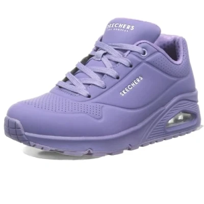 Bild av Skechers Uno Stand on Air Sneaker för kvinnor, Lila Durabuck Mesh, 38.5 EU