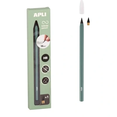 Bild av APLI 19801 Infinitypenna med grön kropp, bläckfri evig penna utbytesgruva