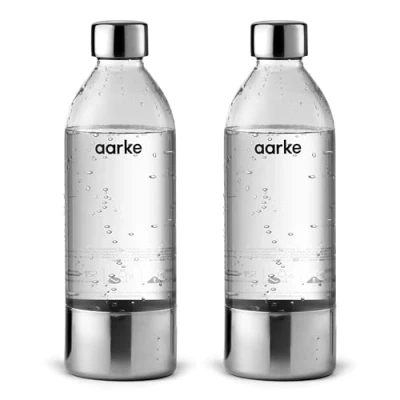 Bild av Aarke 2 pack Flaskor för Kolsyremaskin Carbonator 3, fri från BPA och med Detaljer i stål (800 ml)