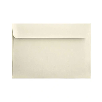 Bild av Netuno 25 Ecru kuvert ribbade DIN C5 162 x 229 mm självhäftande utan fönster, 120 g Aster Laid elfenben, ädla kuvert, krämfärgad hög kvalitet för inbjudningar, födelsedagskort, gratulationskort