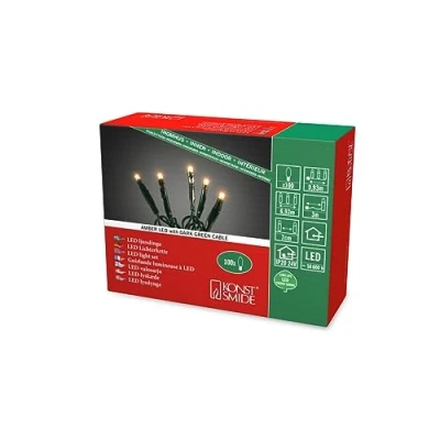 Bild av Konstsmide 6354 123 Micro LED ljusslinga/för inomhusbruk (IP20)/24 V invändig transformat/100 varma vita dioder/transparent kabel