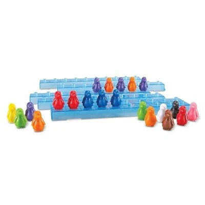 Bild av Learning Resources Penguins on Ice Matematik Aktivitet 110 Stycken Uppsättning