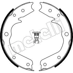 Bild av Bromsbackar, sats, parkeringsbroms, Bakaxel, acura,honda,isuzu,opel,vauxhall, 1605859, 1605914, 43155 S0X A02, 8 97034 737 0, 97120 76