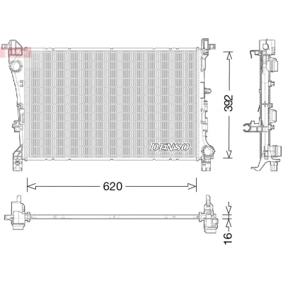 Bild av Kylare, motorkylning DENSO DRM09046