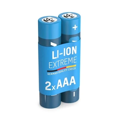 Bild av ANSMANN Extreme Lithium Batterie AAA Micro un Pacco da 2 1,5V LR3 Alta capacità, estremamente leggera potenza + 700% in piu di Alkaline