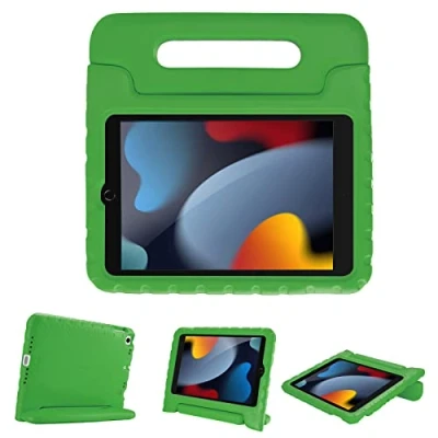 Bild av ProCase Barnfodral med Kickstand för iPad 10,2 tum/iPad Pro 10,5 Air 3 d tum, ultralätt stötsäker robust barnskyddande fodral konverterbart handtag stativ funktion grön