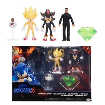 Bild av Sonic 3 Movie ActionFigures Multi Pack 6,3 cm Figur från Wave 2