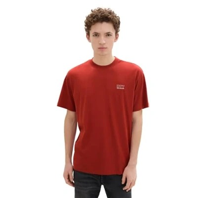Bild av TOM Tailor Denim Tshirt bas, Storlek: Large, Rot