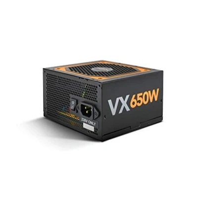 Bild av NOX XTREME PRODUCTS PC strömförsörjning 650W URANO VX NXURVX650BZ 650 W, 80 plus brons certifierad, 120 mm fläkt med PWM kontroll, platta och extra långa kablar, svart