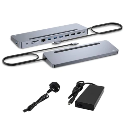 Bild av I Tec docking station USB C / USB4 Thunderbolt 3 4 11 slot HDMI 2 x DP GigE