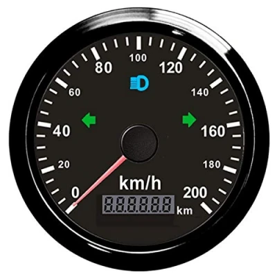 Bild av ELING GPS hastighetsmätare 200 km/h för bil motorcykel ODO körsträcka 85 mm 12 V 24 vattentät